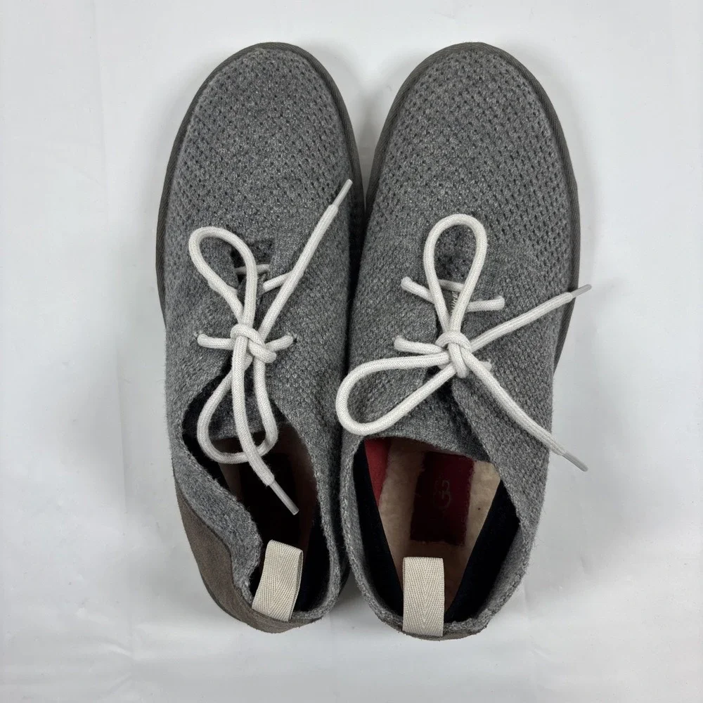 Ugg Mens Maksim Hyperweave Wool‎ 1018465 Charcoal Sz 10 Chukka Boot Shoe Comfort